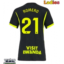 Atletico Madrid Cristian Romero #21 Replica Away Shirt Ladies 2026-27 Short Sleeve